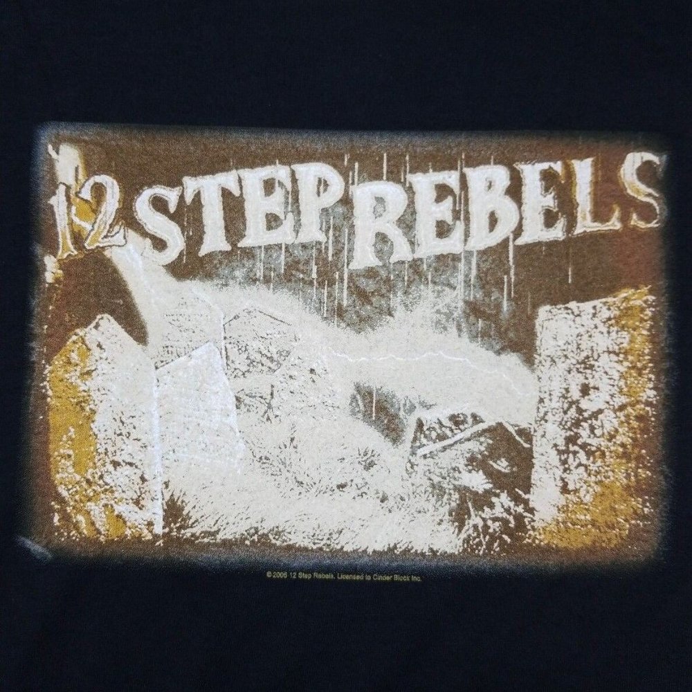 12 Step Rebels Psychobilly Licensed Concert Tour Band Merch T-Shirt